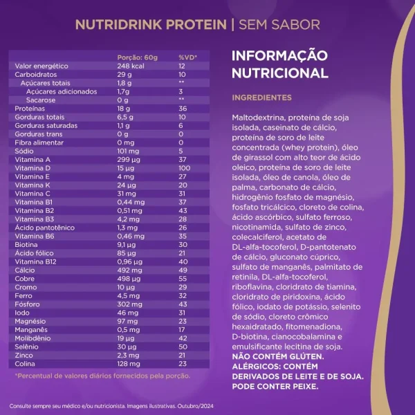 NUTRIDRINK PROTEIN NEUTRAL 700G - Imagem 3